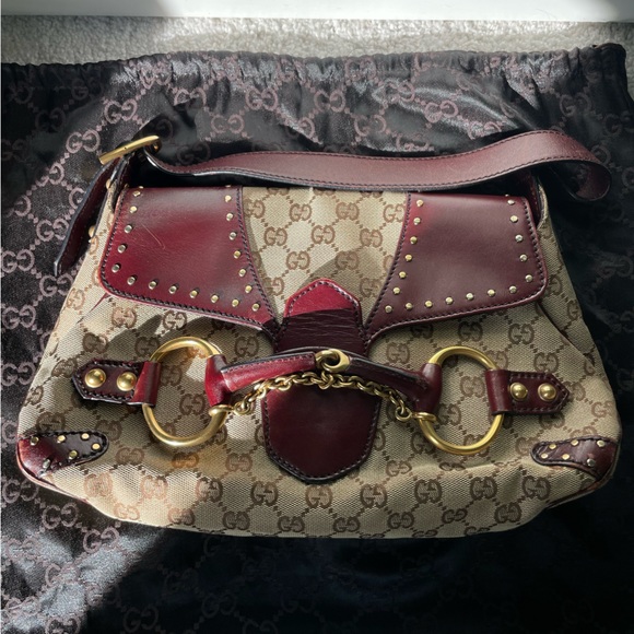 Gucci Vintage Monogram Horsebit Shoulder Bag - Picture 3 of 13